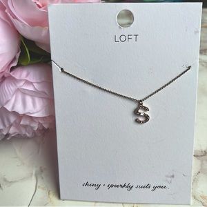 New The Loft“S” initial necklace